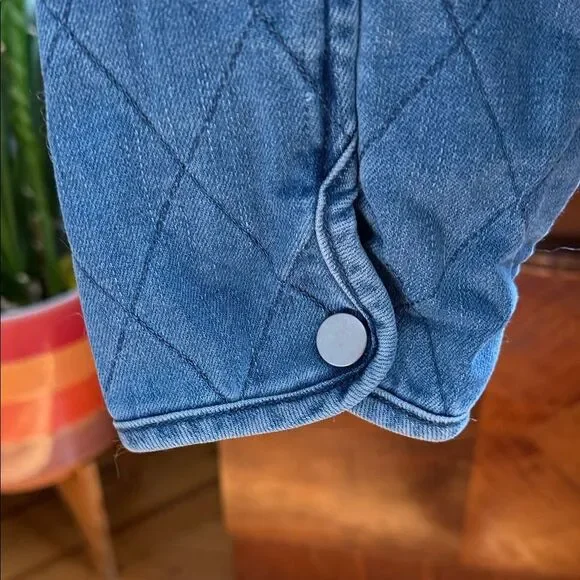 Dear John Light Blue Quilted Jacket - Picture 5 of 7